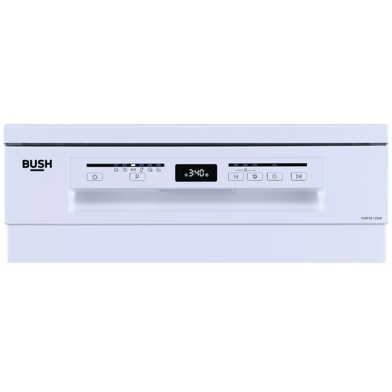 Bush DWFSE126W Full Size Dishwasher - White - E Rated (EX-DISPLAY/C)