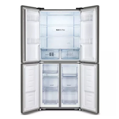 Fridgemaster MQ79394ES Total No Frost American Fridge Freezer - Silver - NEW