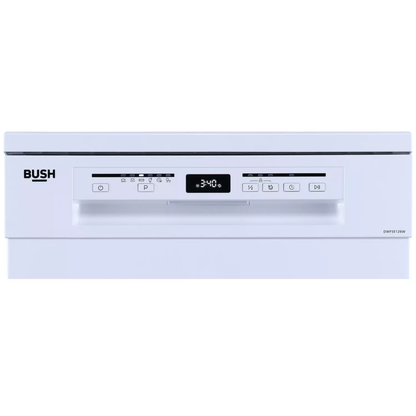 Bush DWFSE126W Full Size Dishwasher - White - E Rated  (EX-DISPLAY/C)